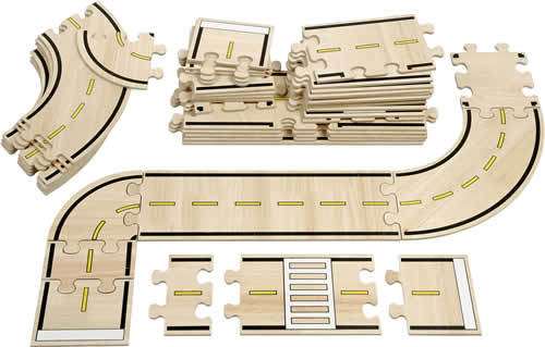 Circuit en bois puzzle