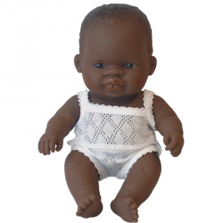 poupee-fille-garon-africain-21cm-jeu-role-miniland-ludesign-31123-31124